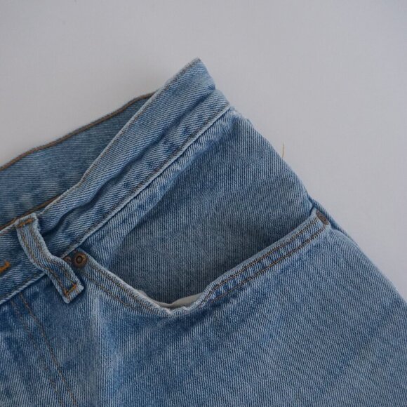 Vintage '90S Great Western Garment Light Wash Relaxed Western Denim Jeans 32X32 - Picture 8 of 16